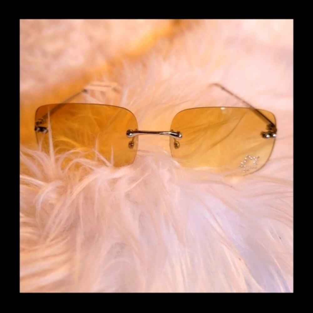 Urban Outfitters 60's 70's Yellow Lens Retro Sunglasses
